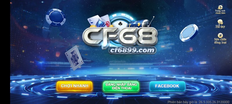 Đăng ký CF68 tham gia cổng game